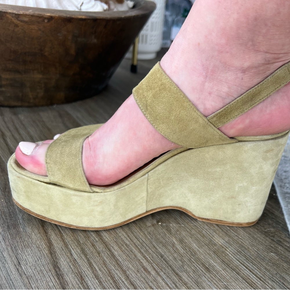 Vintage BCBG platform sandals from London.